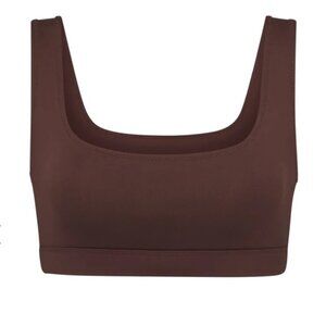Skims 2X SWIM TANK BIKINI TOP Cocoa Brown NWT